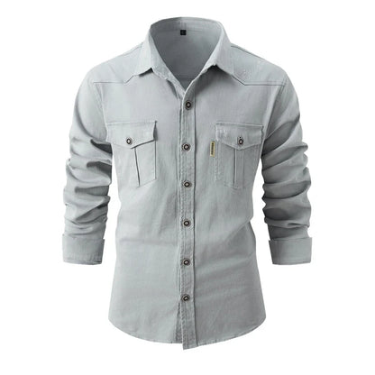 Camicia da uomo a manica lunga casual classica moderna business outdoor