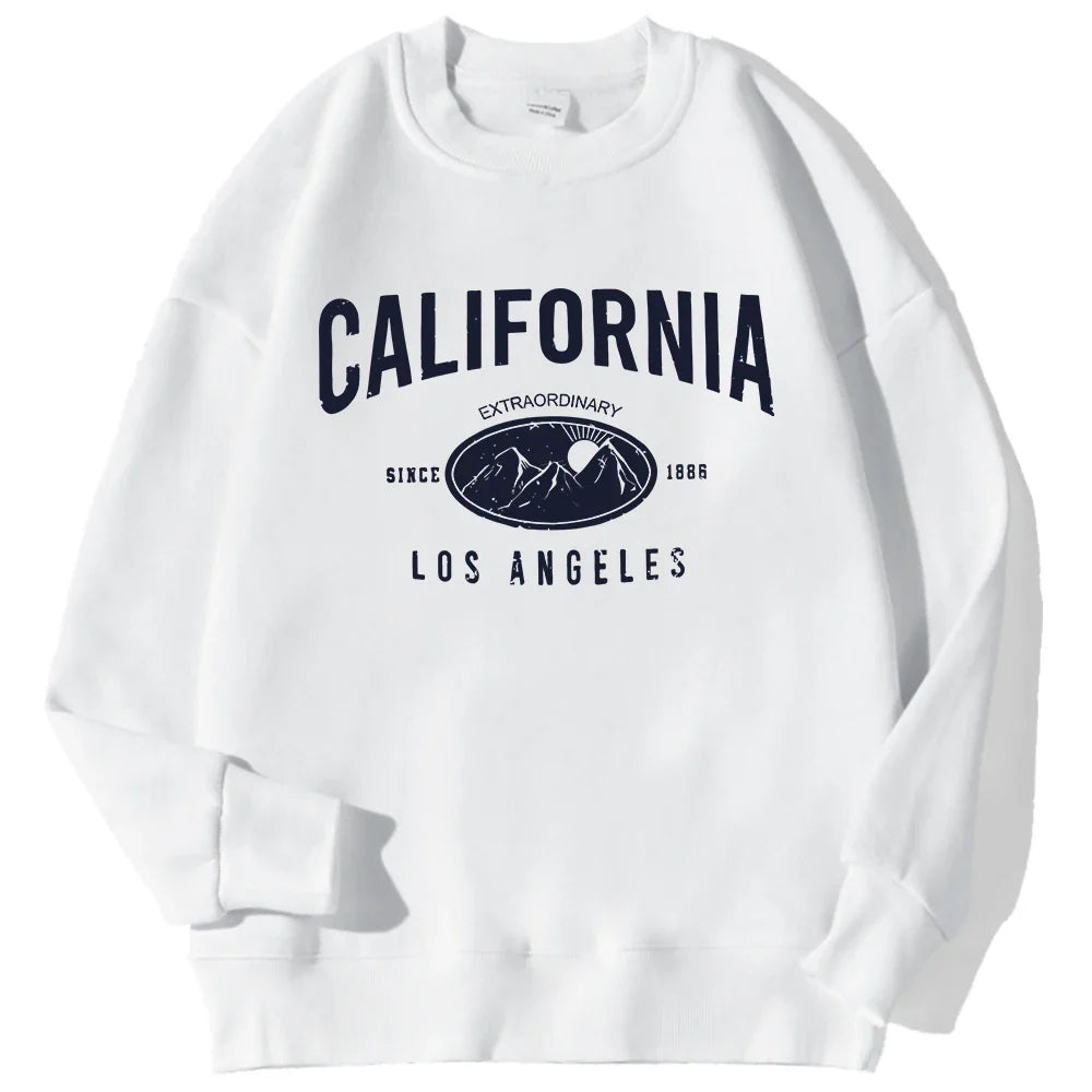 Felpa unisex a maniche lunghe con scollo rotondo e stampa