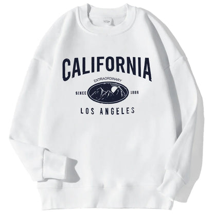 Felpa unisex a maniche lunghe con scollo rotondo e stampa