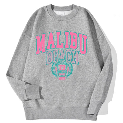 Felpa unisex a maniche lunghe con scollo rotondo e stampa