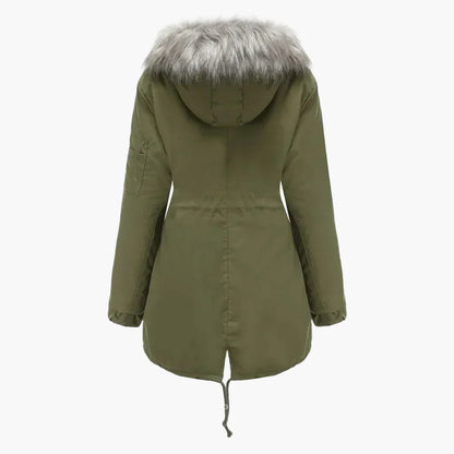 Dames winterparka met capuchon en nepbont – Modieuze jas voor koude dagen