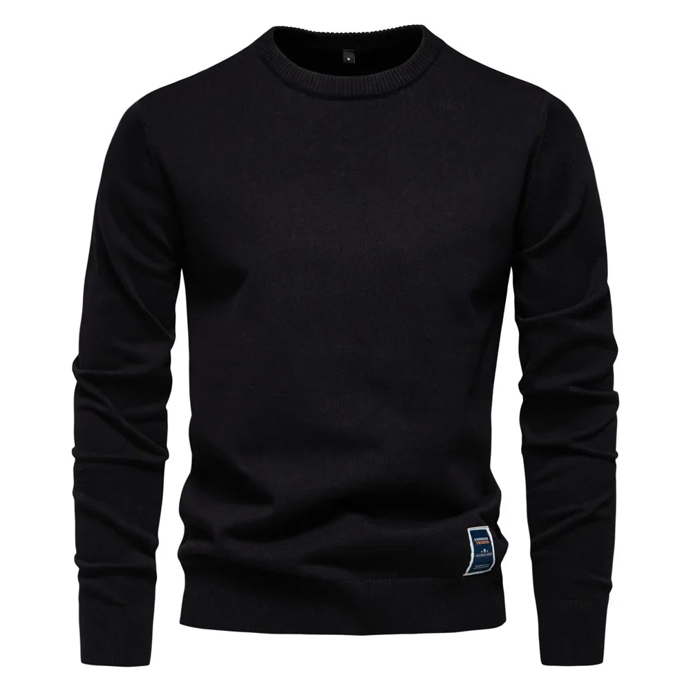 Herren Rundhals Pullover Strickpullover Schlicht
