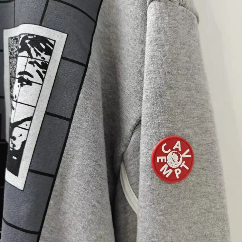 Unisex Rundhals Sweatshirt mit Grafikdruck, Oversize Fit