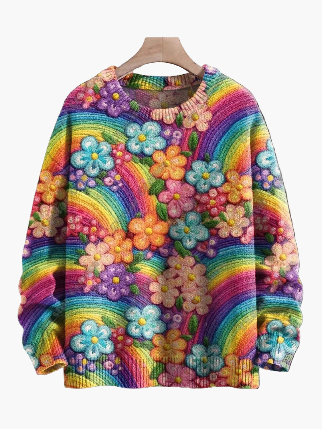 Dame Juletrøje med broderi – Sjovt festligt design, vinter og højtider