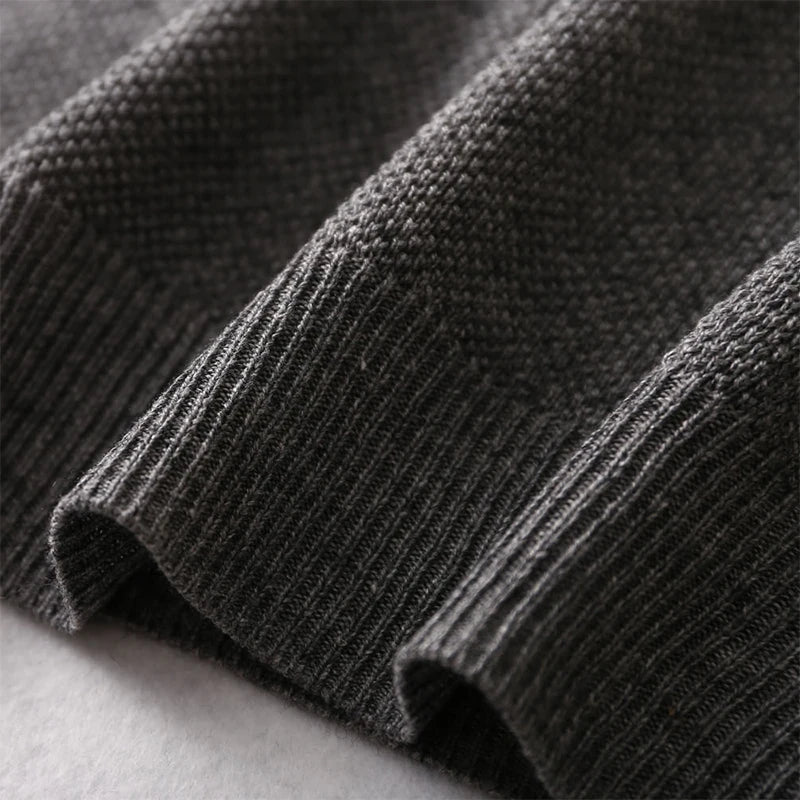 Unisex Langarm Pullover Rundhalsausschnitt Feinstrick