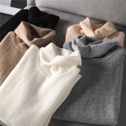 Ärmelloser Rollkragenpullover für Damen, weiches Material