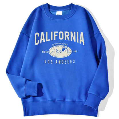 Felpa unisex a maniche lunghe con scollo rotondo e stampa