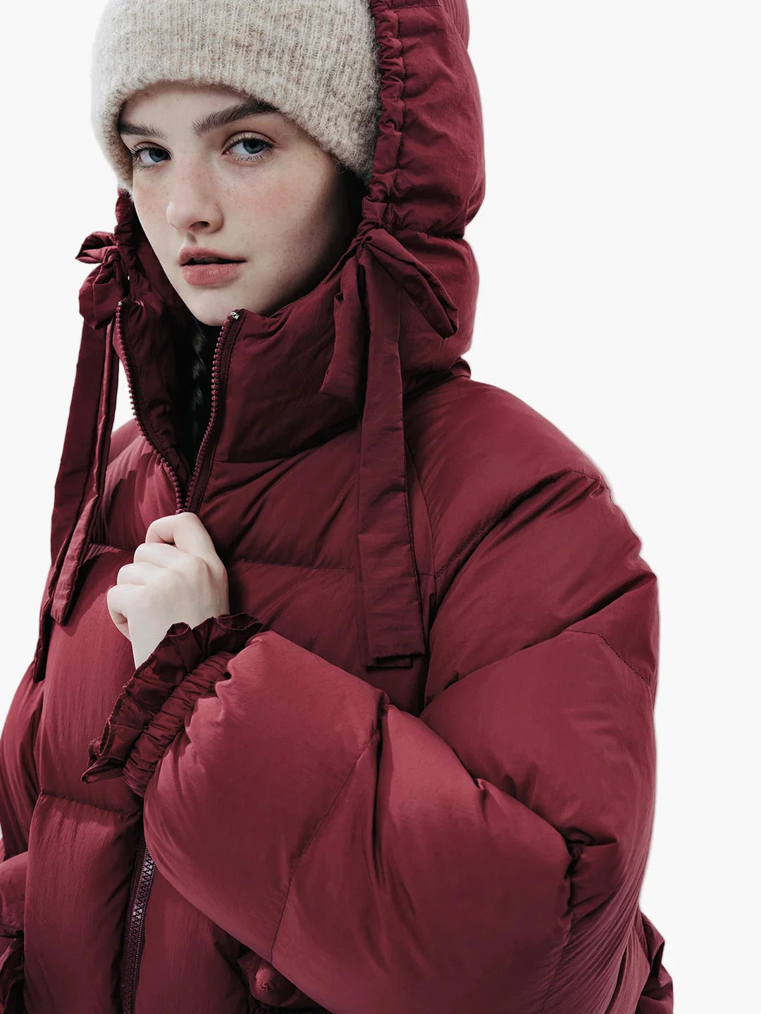 Damen Winter Steppjacke im Oversized-Look für Alltag und Freizeit