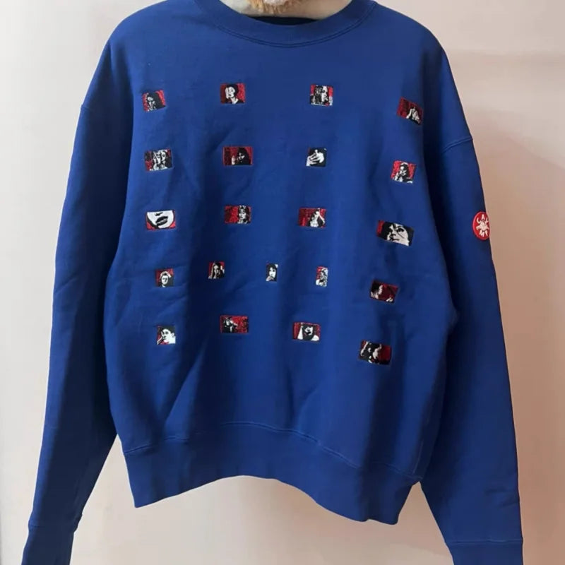 Unisex Rundhals Sweatshirt mit Grafikdruck, Oversize Fit