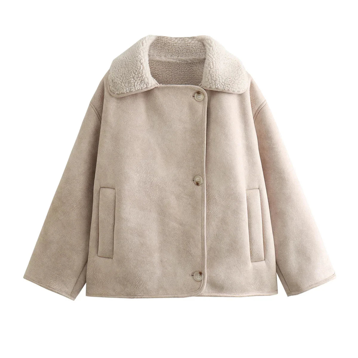 Damen Oversized Streetwear Jacke im modernen Look - Perfekt für Alltag und Freizeit