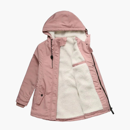Veste d'hiver pour femme avec capuche – Parka cintrée pour le quotidien et l'extérieur