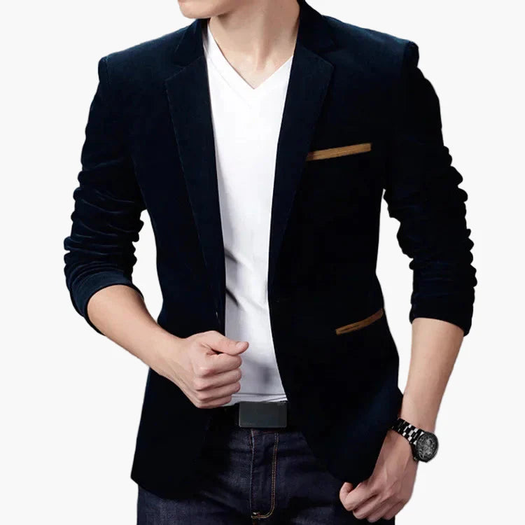Herren Blazer Slim Fit Modern Freizeit Business Sakko – Stilvoll und Vielseitig