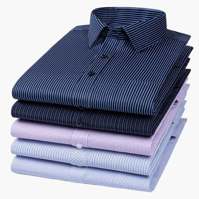 Camicia da uomo business con sottili righe – Elegante camicia casual e da ufficio