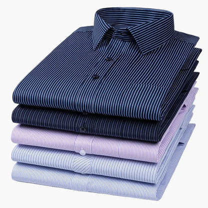 Camicia da uomo business con sottili righe – Elegante camicia casual e da ufficio