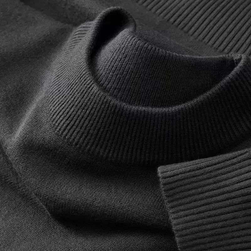 Unisex Strickpullover Rundhalsausschnitt Feinstrick Grau