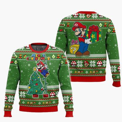 Unisex retro gamer Ugly Christmas Sweater – pixelontwerp geïnspireerd door videogameklassiekers