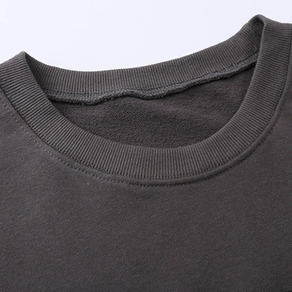 Crewneck Sweatshirt mit grafischem Print – Grau