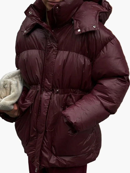 Damen Oversize Winter Steppjacke – Modische Übergangsjacke für Alltag und Freizeit
