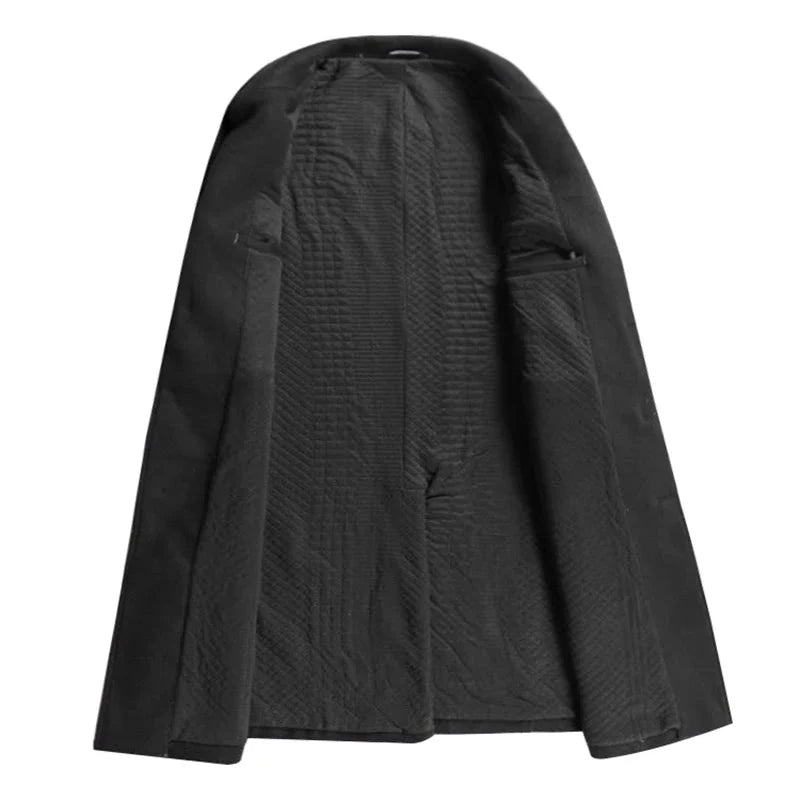 Cappotto da uomo business – Classico cappotto lungo invernale per tutti i giorni e ufficio