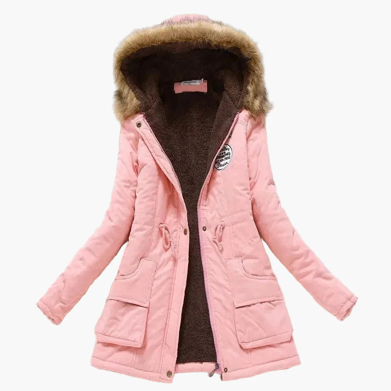 Parka invernale da donna con cappuccio – Stile coreano alla moda, caldo e foderato, uso quotidiano e tempo libero