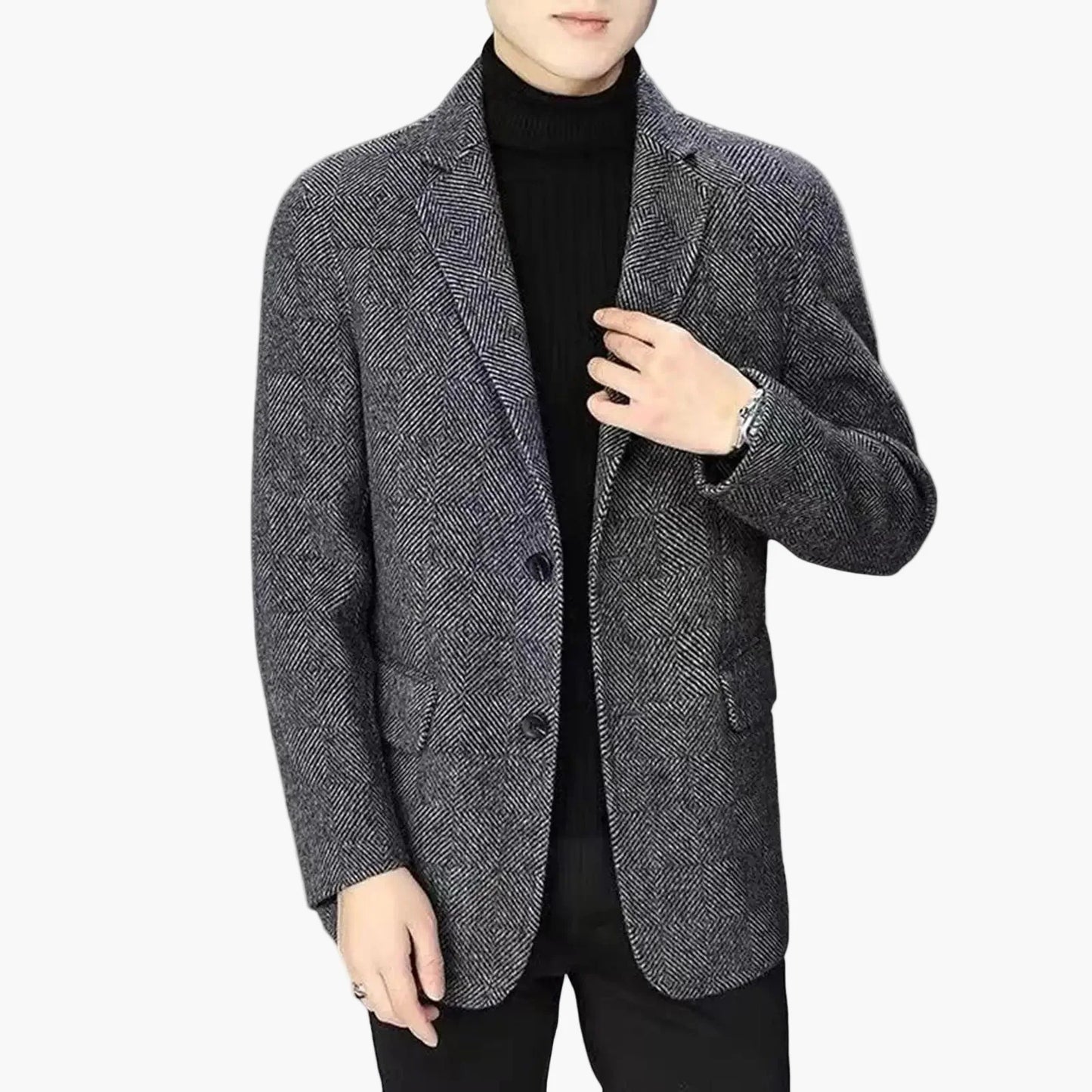 Herre business casual dressjakke – Moderne blazer for kontor og fritid