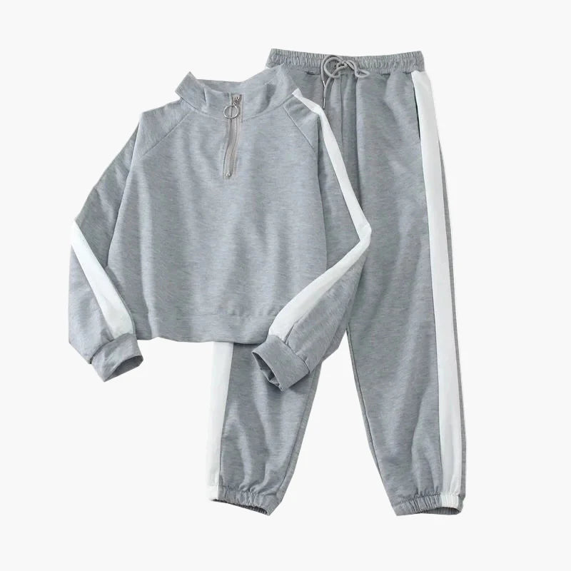 Tuta due pezzi da donna stile coreano – Set casual alla moda per autunno e quotidiano