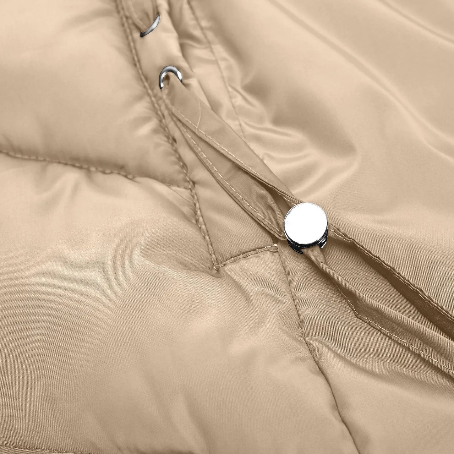 Manteau matelassé d'hiver pour femme avec capuche – Élégant manteau long pour les jours froids