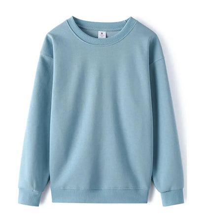 Felpa unisex basic a maniche lunghe, girocollo