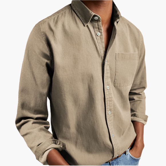 Heren Casual overhemd Denim – Klassiek Button-Down voor dagelijks gebruik & kantoor