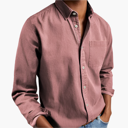 Heren Casual overhemd Denim – Klassiek Button-Down voor dagelijks gebruik & kantoor
