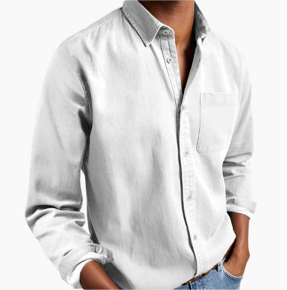 Heren Casual overhemd Denim – Klassiek Button-Down voor dagelijks gebruik & kantoor