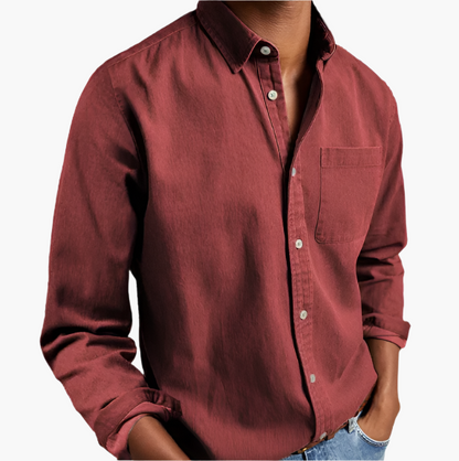 Heren Casual overhemd Denim – Klassiek Button-Down voor dagelijks gebruik & kantoor