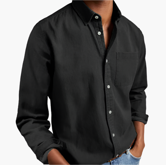 Heren Casual overhemd Denim – Klassiek Button-Down voor dagelijks gebruik & kantoor