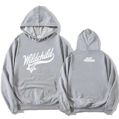 Sudadera unisex con capucha y estampado «Wildchild» y estrellas