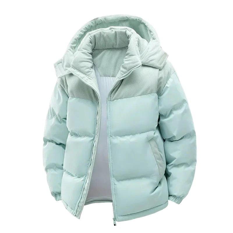 Unisex Winter Steppjacke mit Kapuze – Warme Freizeitjacke für Alltag und Outdoor