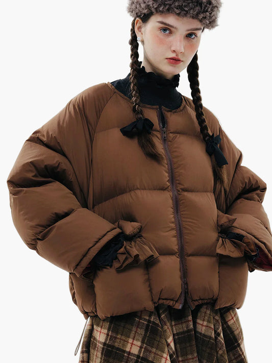 Dames winter gewatteerde jas in oversized look voor dagelijks gebruik en vrije tijd