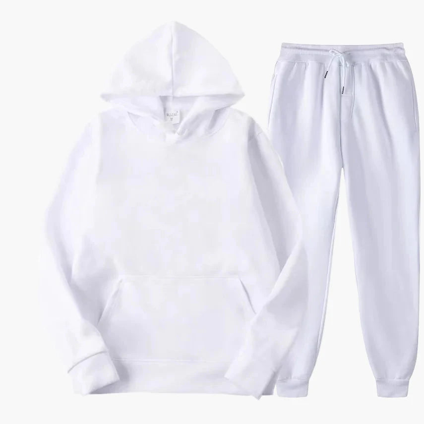 Damen Freizeit Kapuzenpullover und Jogginghose Set – Bequemer Hoodie Trainingsanzug für Alltag und Sport