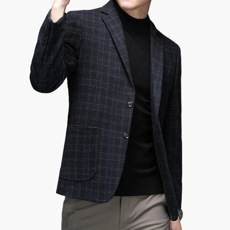 Veste business loisirs slim fit pour homme – Blazer élégant pour bureau et quotidien