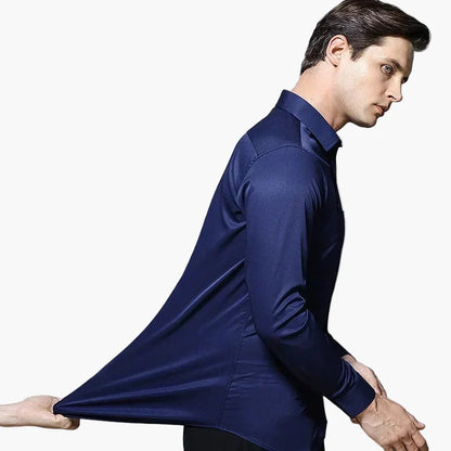 Herren Business Stretch Hemd – Modern Fit, Knitterfrei, Für Büro und Alltag