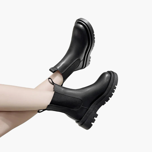 Dames Chelsea boots met plateauzool – Modieuze dagelijkse schoenen