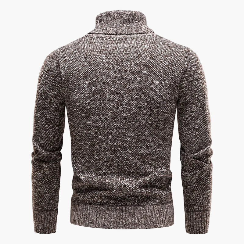 Pull à col roulé homme – Look classique d'hiver pour loisirs et bureau