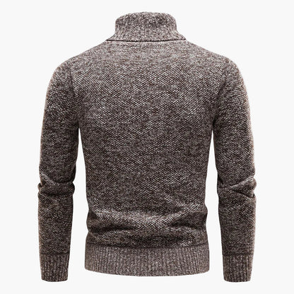 Pull à col roulé homme – Look classique d'hiver pour loisirs et bureau