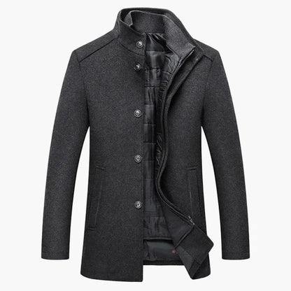Heren Winter Elegante Korte Jas – Modern Business & Vrijetijds Outfit