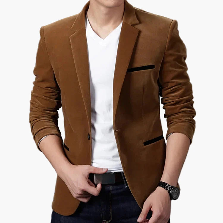 Herren Blazer Slim Fit Modern Freizeit Business Sakko – Stilvoll und Vielseitig