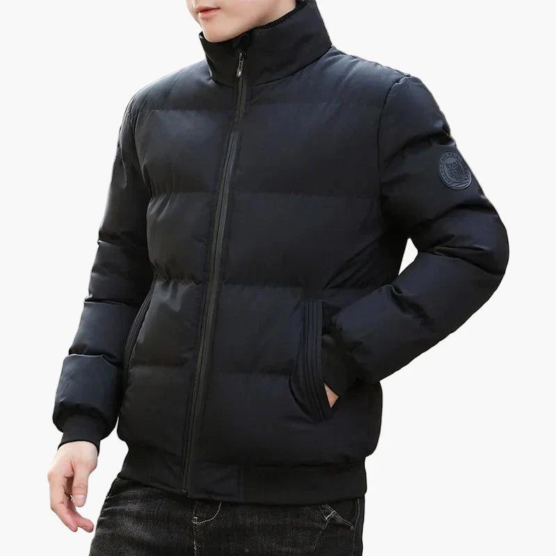 Chaqueta acolchada de invierno para hombre – Abrigo de entretiempo a la moda para el día a día y tiempo libre