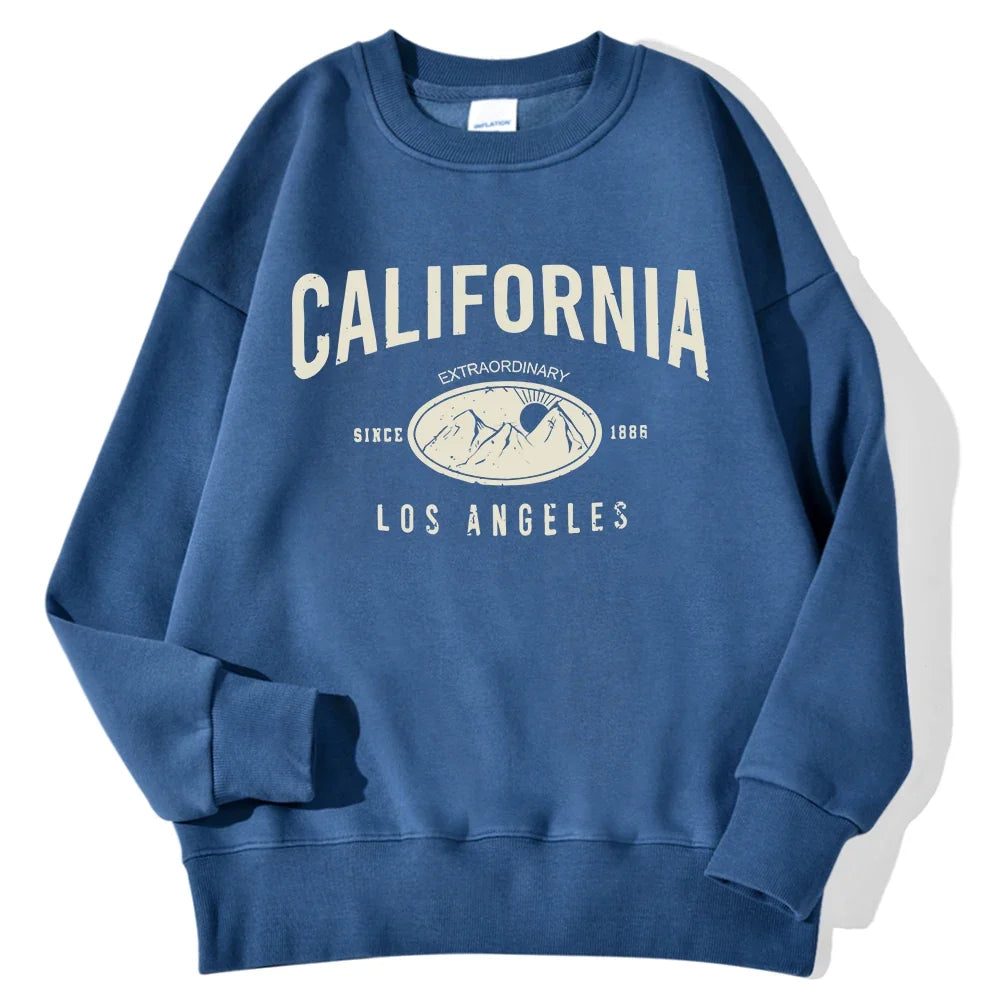 Felpa unisex a maniche lunghe con scollo rotondo e stampa