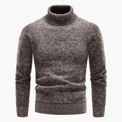 Pull à col roulé homme – Look classique d'hiver pour loisirs et bureau