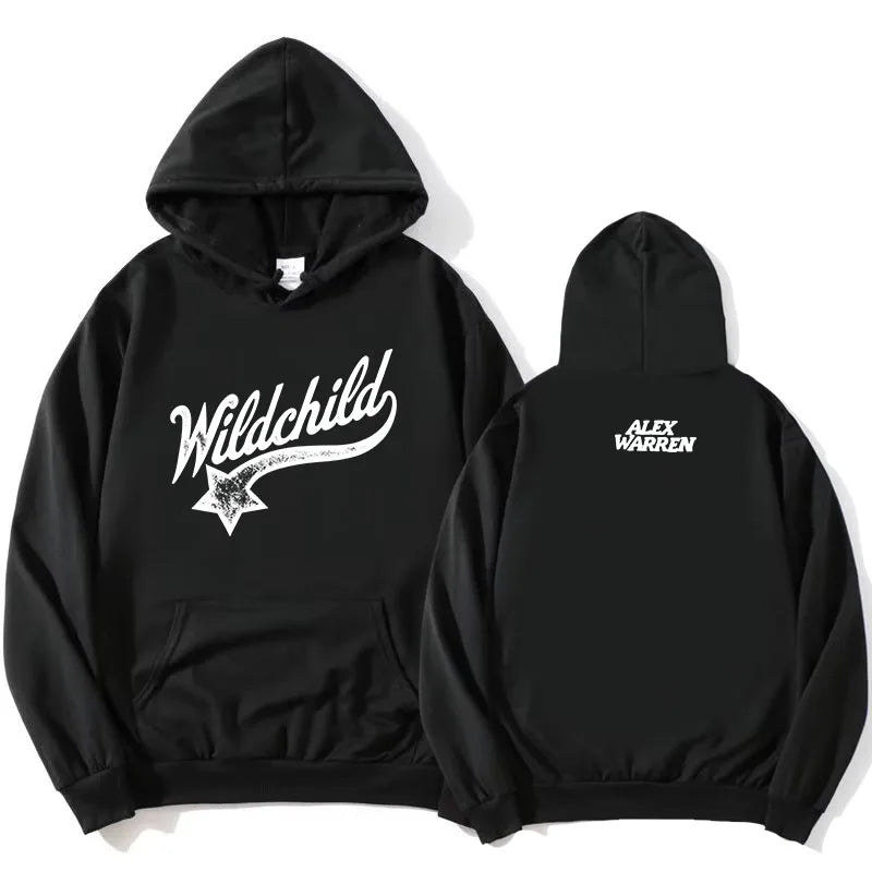 Sudadera unisex con capucha y estampado «Wildchild» y estrellas