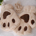 Kitty | Vingerloze handschoenen met pootafdruk