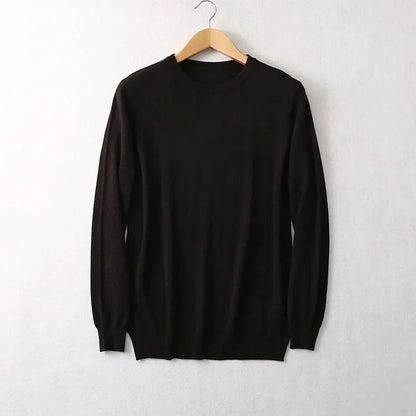 Unisex Langarm Pullover Rundhalsausschnitt Feinstrick